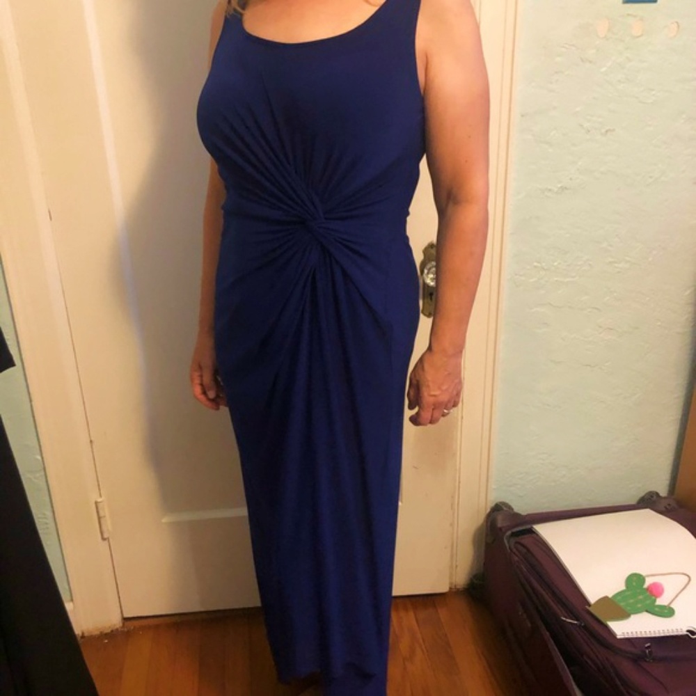 Lauren Ralph Lauren indigo full length dress